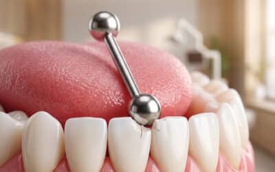 Piercing języka a uśmiech